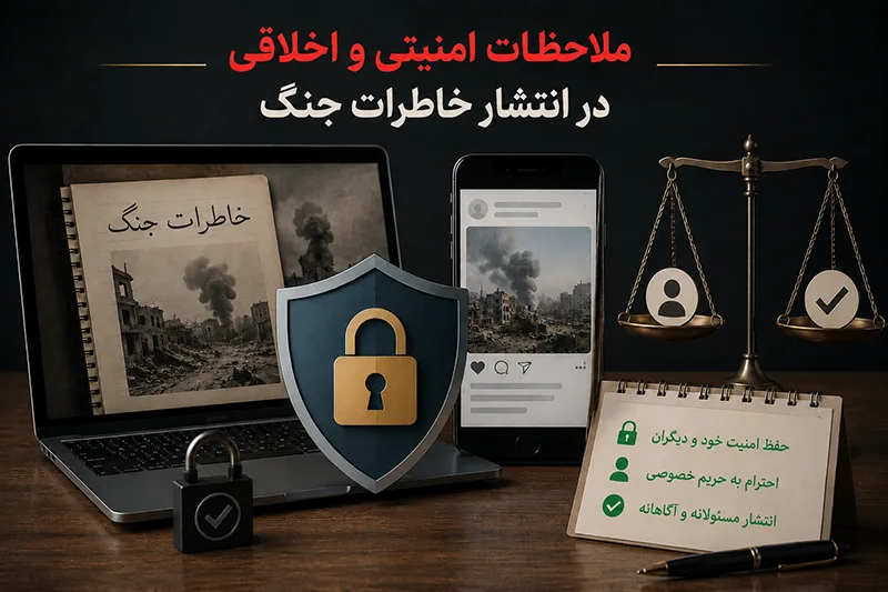 ملاحظات امنیتی و اخلاقی در انتشار خاطرات جنگ